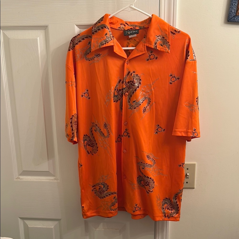 Icon Orange Patterned Shirt